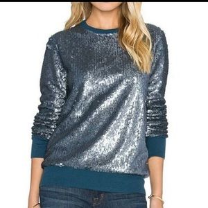 White Sequin Pullover